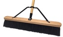PUSH BROOM W/BRACE 24IN STIFF 