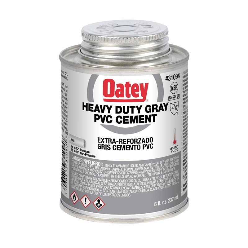 PVC CEMENT HD GRAY CMT 8OZ    