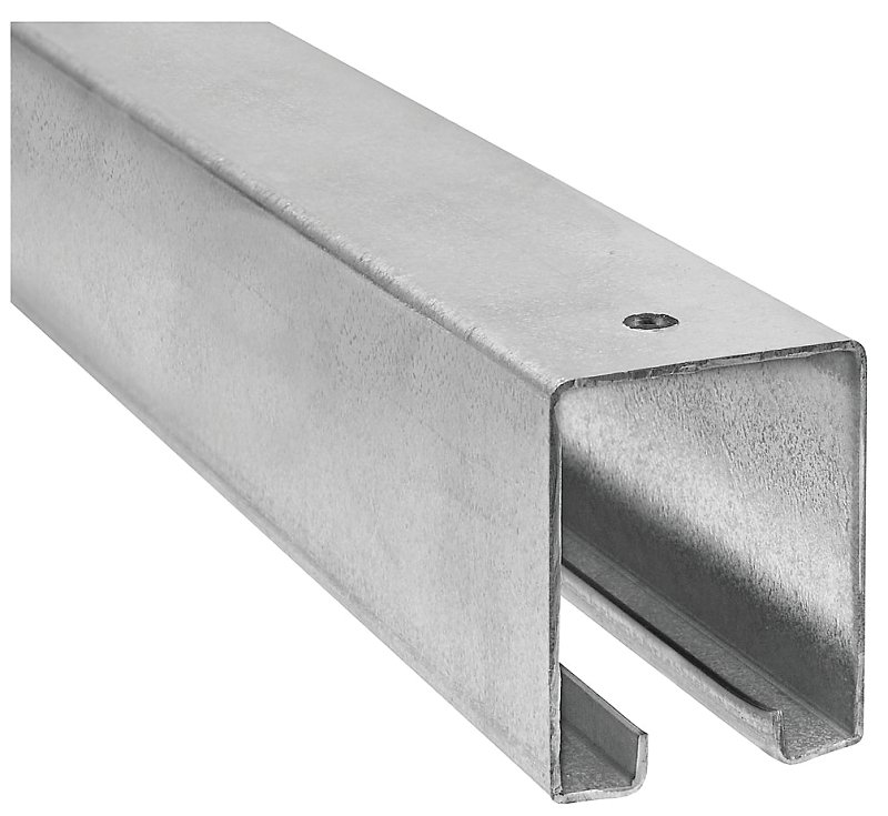 RAIL BARN DOOR STL GALV 10FT  