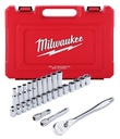 RATCHET-SOCKET SET MET 1/2IN  