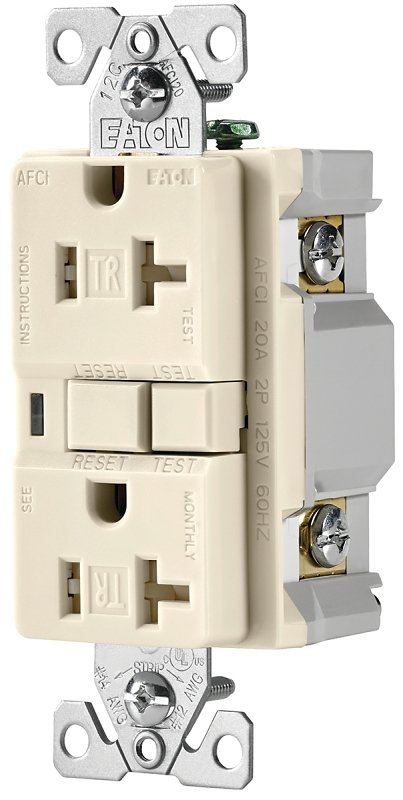 RCPT DPLX AFCI TR 20A/125V LA 