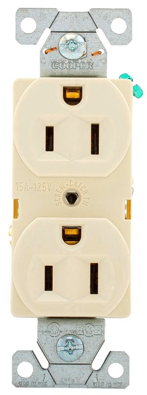 RECEPT DUPLX B/S-WIRE 15A 125V