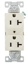 RECEPTACLE COMM LT ALMOND 20A 