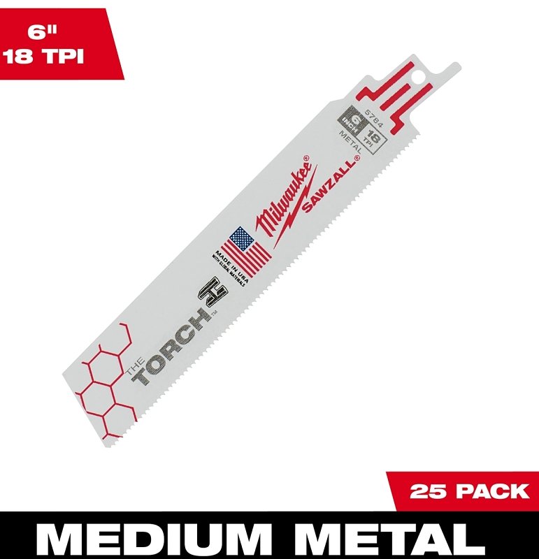 RECIP BLADE METAL 18TPI 6 IN  