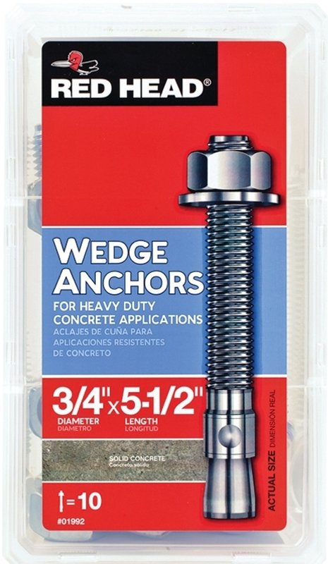 REDHEAD WEDGE ANCHOR 3/4X5.5IN