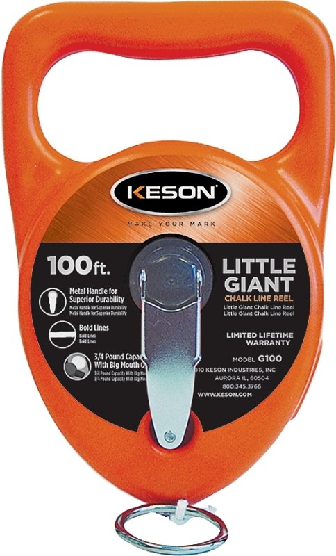 REEL CHALK LINE 100FT ABS CASE