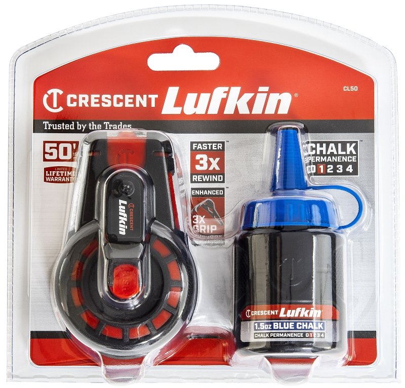 REEL COMPACT W/BLU CHALK 50FT 