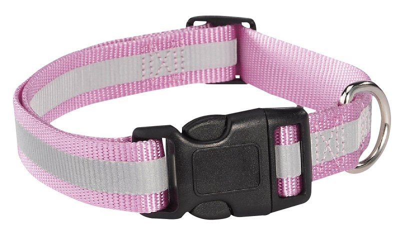 REFLECTIVE COLLAR PINK 10-16IN