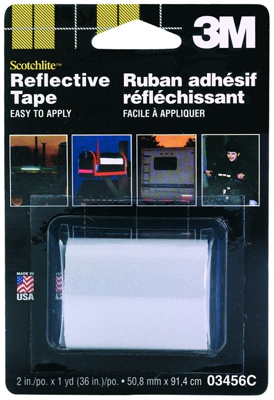 REFLECTIVE SFTY TAPE WHT 2X36 