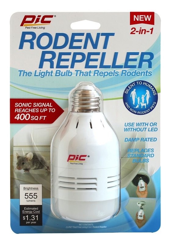 REPELLER RODENT SONIC/LED 2N1 
