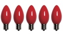 REPL BULB FIL RETRO OPQ C9 RED