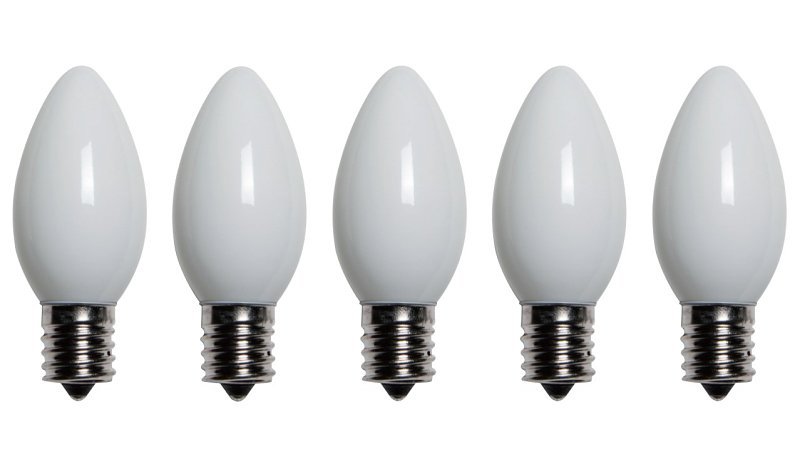 REPL BULB FIL RETRO OPQ C9 WHT