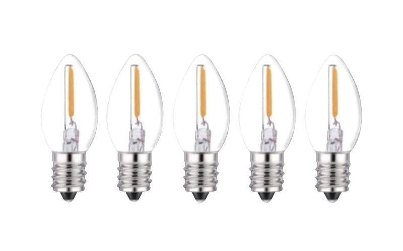 REPL BULB FIL RTR TRNSP C7 CLR