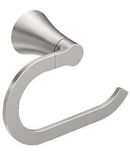 RING TOWEL BRUSHD NICKEL      