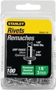 RIVET 1/8X1/8IN ALUMINUM 100PK