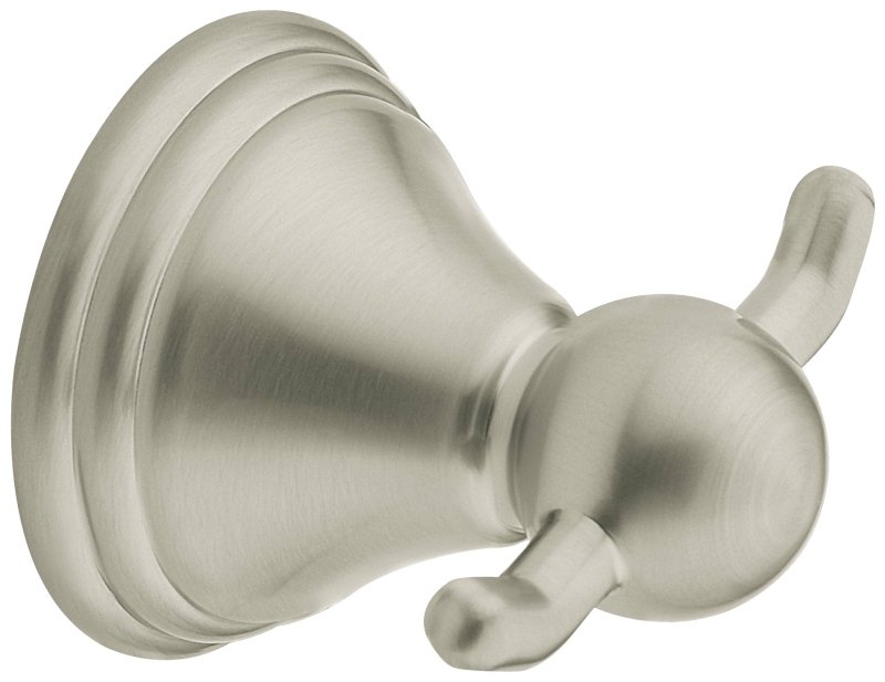 ROBE HOOK DBL UNV BRUSH NICKLE