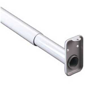 ROD CLOSET W/FLG 30-48IN GRY  