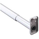 ROD CLOSET W/FLG 30-48IN GRY  