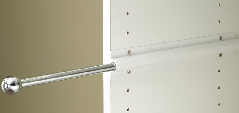 ROD WARDROBE SLIDING WHITE    