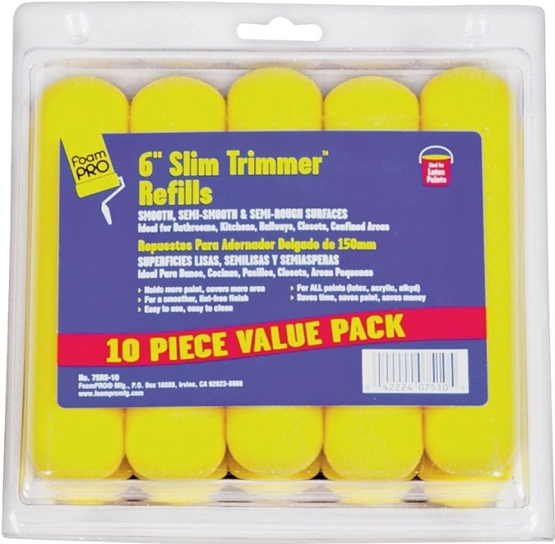 ROLLER COVER FOAM 10PK 6X3/8IN