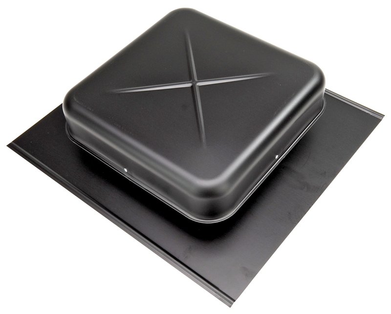 ROOF LOUVER ALUMINUM BLACK    