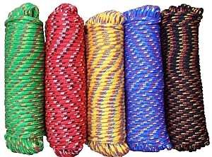 ROPE POLY DMND BRD 1/4INX100FT