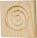 ROSETTE BLOCK 3-1/2IN OAK     