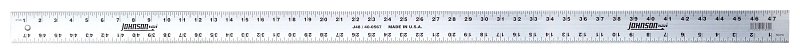 RULE STRAIGHT EDGE 48IN ALUM  
