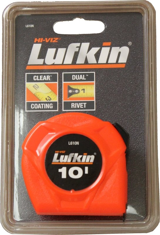 RULE TAPE 10FTX1/2IN OR HI-VIZ