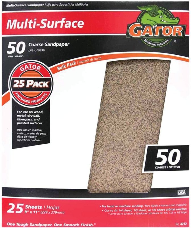 SANDPAPER AL OX 9X11IN 50GRT  