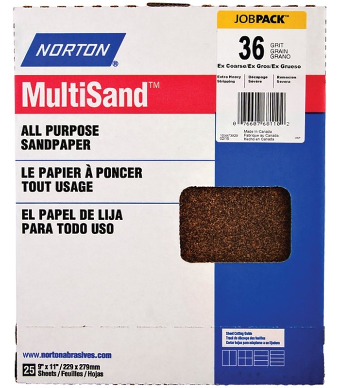 SANDPAPER AL OXD 36GRT 9X11IN 