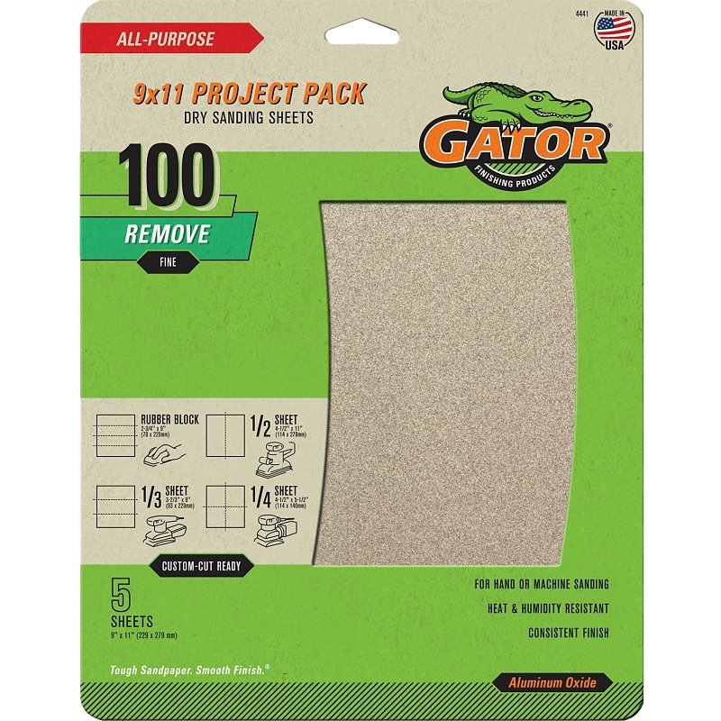 SANDPAPER AL OXIDE 9X11IN 100 