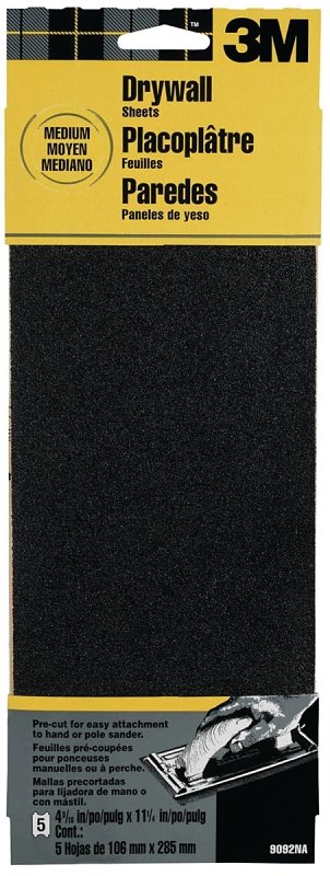 SANDPAPER DRYWL 4-3/16X11 MED 
