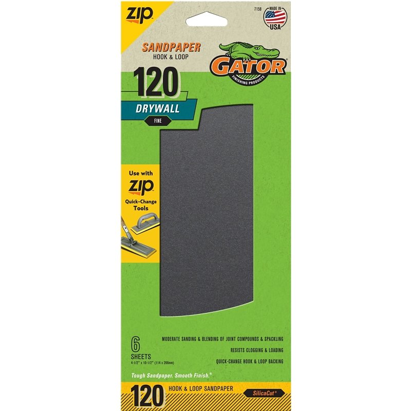 SANDPAPER DRYWL 4.5X10.25 120 