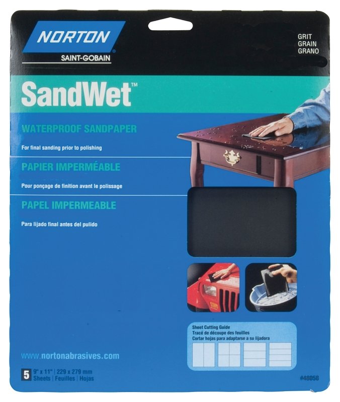 SANDPAPER W/D UF 600GRT 9X11IN