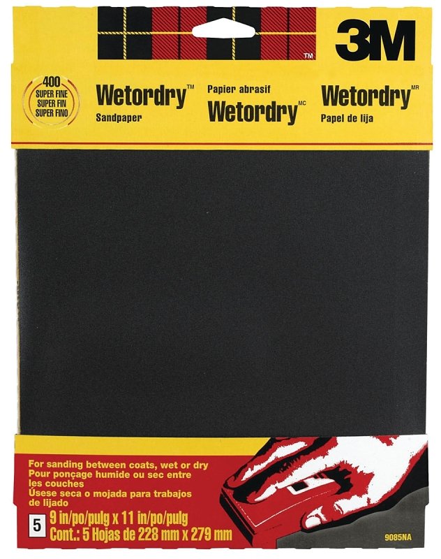 SANDPAPER WET/DRY 9X11IN FINE 