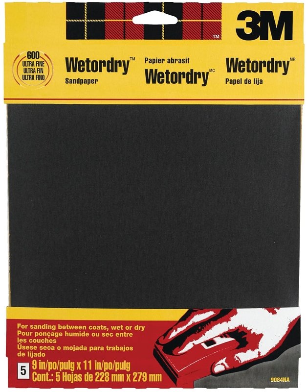 SANDPAPER WET/DRY 9X11IN FINE 