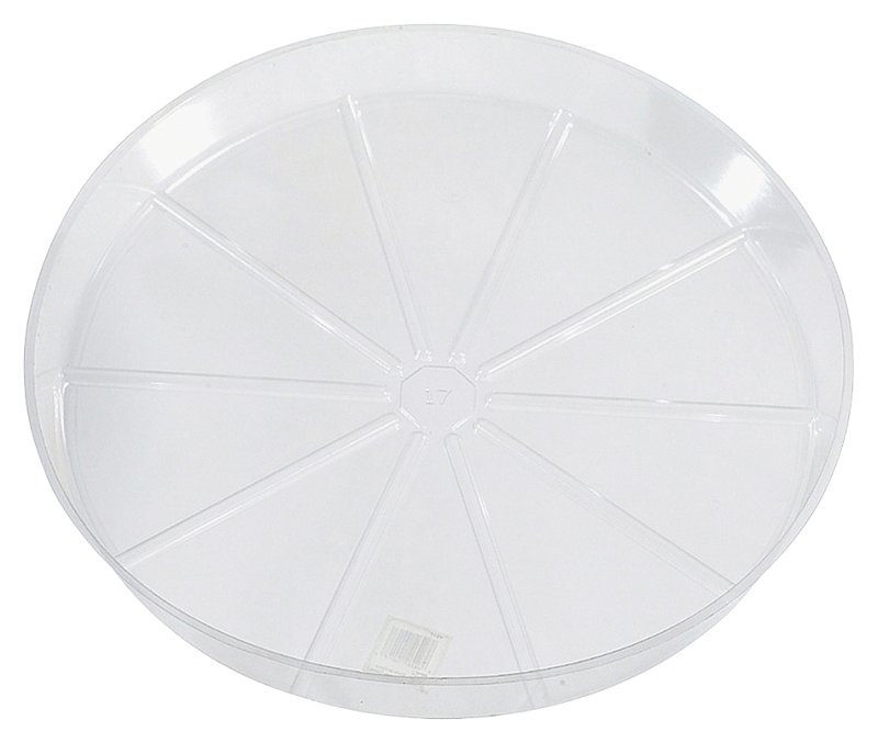 SAUCER PLASTIC CLEAR 12IN