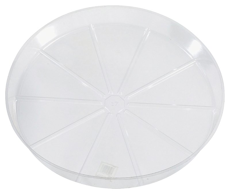 SAUCER VINYL CLEAR 4IN        
