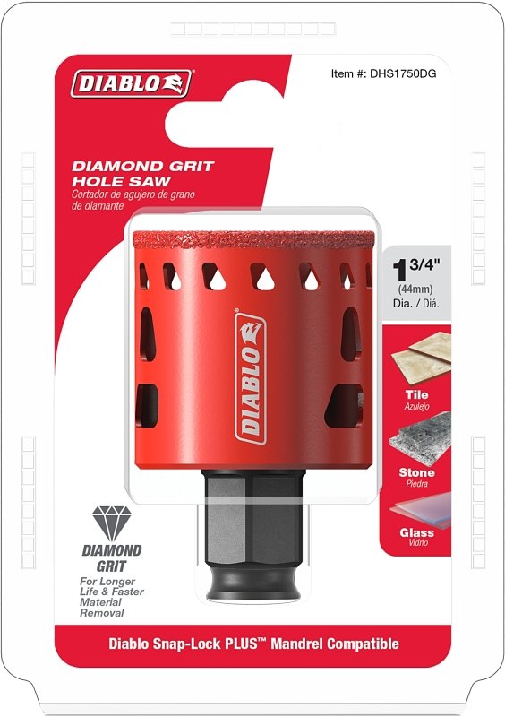 SAW HOLE DIAMOND GRIT 1-3/4IN 