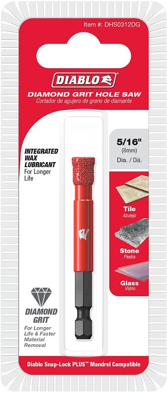 SAW HOLE DIAMOND GRIT 5/16IN  