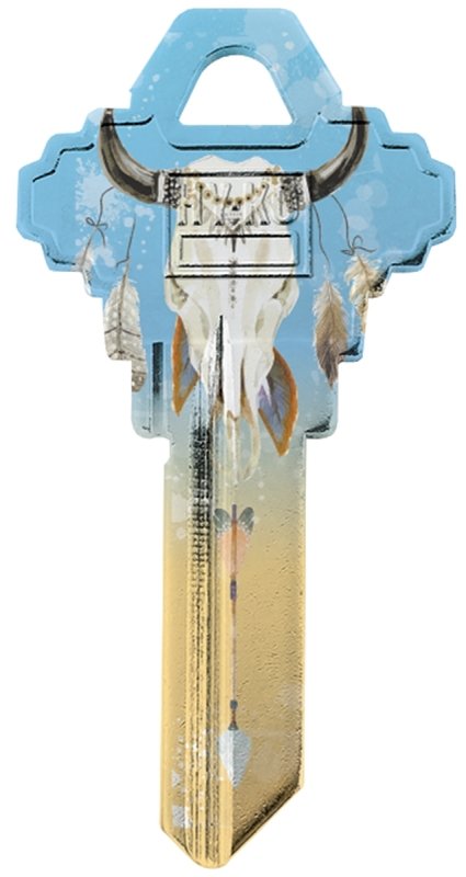 SC1-29 KEYBLANK SKULL-PAINT   