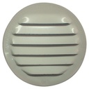 SCREEN LOUVER 2IN WHT RND ALUM