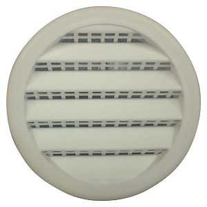 SCREEN LOUVER 2IN WHT RND PLS 