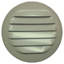 SCREEN LOUVER 3IN WHT RND ALUM