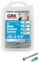 SCREW DCKNG 305SS NO10X2-1/2IN
