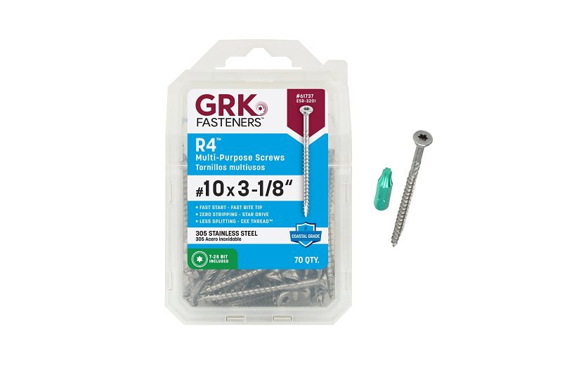 SCREW DCKNG 305SS NO10X3-1/8IN