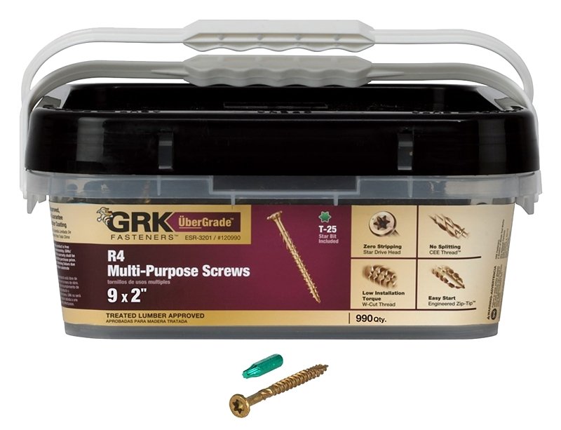 SCREW FRM/DECK R4 990PK 9X2IN 