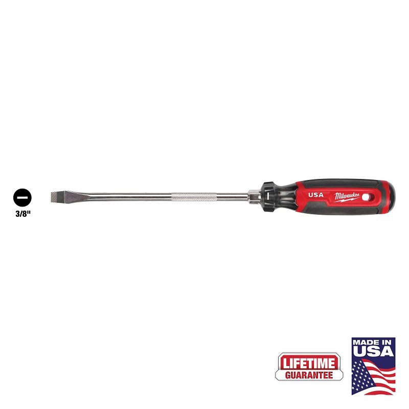 SCREWDRIVER SLOTTED 3/8 X 8IN 