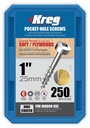 SCRW PKT NO7 CRS PAN 1IN 250CT
